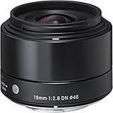 Sigma 19mm F2,8 DN Art Objektiv (46mm Filtergewinde) für Micro Four Thirds Objektivbajonett schwarz