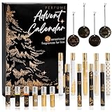 Parfüm Adventskalender 2025 Männer, 24 teiliges Duftset - Enthalten 35 ml Parfüm, Ätherische Öle und Auto Duft Diffuser, Weihnachtskalender Geschenk für Herren