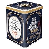 Nostalgic-Art Retro Teedose, 100 g, Traditional English Teas – Geschenk-Idee für Tee-Liebhaber, Aufbewahrung für losen Tee und Teebeutel, Vintage Design
