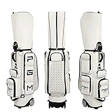 Mhwlai Golftasche, mit Schlepperrad Standardtasche Bekleidungstasche Herren- und Damengolftasche (weiß)