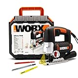 WORX WX479 Pendelhub-Stichsäge WX479, 750W – Handsäge mit 4-fach Pendelhub für präzises & kontrolliertes Sägen von Holz, Metall & PVC – 1 Stück,Schwarz