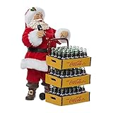 Kurt Adler Coca-Cola Weihnachtsmann mit Lieferwagen, 26,7 cm, 2er-Set