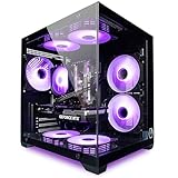 Gaming PC Venom Black Luftkühlung, RGB, bis 128GB RAM, GTX 1660S/ RTX 3050/ RTX 5060, bis 2TB SSD, Intel E5, WiFi, BT (1. Grafikkarte: NVIDIA GTX 1660 SUPER, 64GB RAM | 500GB SSD)