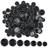 Sheryl&Rain 200 Stück Kabeldurchführung Gummi, 7 Größen Blindstopfen Gummitülle, Schwarz Gummistopfen Set, Wasserdicht Verschlussstopfen Gummi zum Schutz von Drähten, Kabel Stecker, Auto