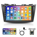 Android Autoradio für Suzuki Ertiga 2012-2017 Suzuki Swift 2011-2017 mit GPS Navi WiFi 9 Zoll Autoradio 2 Din mit Bluetooth Mirror Link FM/RDS/DAB+/USB/OBD2/DVR/EQ Lenkradsteuerung + Rückfahrkamera