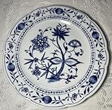 Generisch Kahla Zwiebelmuster Porzellan Flachteller, Durchmesser 23,5 Cm Tiefe 2.5 Cm. Das ist weder Essteller noch ein Tiefteller.