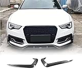 KAMNIK Auto Frontlippe Frontspoiler für Audi A5 B8 Sline S5 2-Door 4-Door 2012-2016,Front Stoßstange Splitter Canard Diffusor Fin Ersatz Zubehör