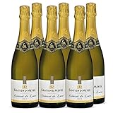 Gratien & Meyer Crémant de Loire A.O.C Brut (6x0,75l) Edler französischer Schaumwein - Cremant auf Champagner Niveau - Frisch fruchtig, Traditionelle Flaschengärung