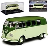 DeAgostini Volkwagen T1 Grün Samba Bully Bus 1950-1967 Nr 03 1/43 Modell Auto mit individiuellem Wunschkennzeichen