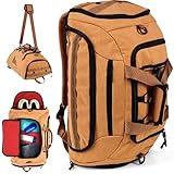 Alpen Zebra Sporttasche Herren & Damen - Naturprodukt - Hightech Kork - 3 in 1 - Rucksack, Trage- & Schultertasche, Schuhfach & Naßfach, Reisetasche - Handgepäck, Trainingstasche Damen & Herren - 45l