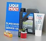 MotorFunSports Wartungs Set Daelim Otello 125 FI ab 07-, Oelfilter, Zündkerze, Oel, Service