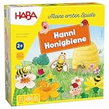HABA – Meine ersten Spiele: Hanni Honigbiene – Kooperatives Würfel- und Farbspiel – Für Kinder ab 2 Jahren – Mit 3D-Bienenstock und Holzfigur – 1301838001