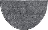 Erwin Müller Duschvorlage, Duschmatte, Duschvorleger Rhodos Uni rutschhemmend anthrazit Größe 50x80 cm - ultraweich, extrem saugfähig, flusenarm
