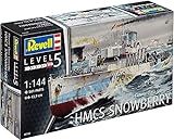 Revell Modellbausatz Schiff 1:144 - Flower Class Corvette HMCS Snowberry im Maßstab 1:144, Level 5, originalgetreue Nachbildung mit vielen Details, 05132, merhfarbig