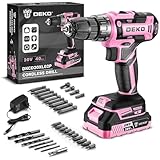 Akkuschrauber Akku Bohrschrauber AkkubohrerBohrmaschine Schrauber set：DEKOPRO 20V 30tlg Zubehör 18+1 Drehmomentstufen Schlagbohrschrauber 40Nm mit Akku und Ladegerät 20 Volt Akku-Bohrschrauber