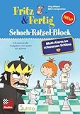 Fritz&Fertig Schach-Rätselblock: Mattalarm im schwarzen Schloss: 66 spannende Aufgaben von leicht bis schwer (Schach-Rätsel-Block: Spannende Schachaufgaben für Kinder)