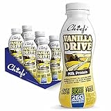 Chiefs Milk Protein Drink mit 26g Protein und BCAA • High Protein Shake low carb, laktosefrei, zuckerarm • 6 x 330ml Vanilla Drive