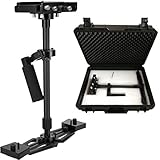 Schwebestativ Für Kameras Bis 4 KG Mit Millimetergenauer Feinjustierung Aus Karbonfaser/Aluminium Mit Outdoor Case/Hartschalenkoffer Stabilisator Steadycam