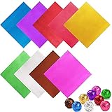 CYH Verpackung für Schokoladenbonbons – 900 Stück, 9 Farben, Papier, Verpackung aus lebensmittelechtem Aluminium – ideal für die Dekoration und Aufbewahrung von handgefertigten Schokolade