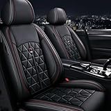 Chifeng Universal Autositzbezüge Auto Vordersitz 2 Stück Set wasserdicht PU Leder Autositzbezüge Fit für Mercedes-Benz C-Klasse W202 W203 W204 W205 E-Klasse W210 W211 W212 W213 w124