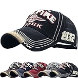 Enwokran Baseball Cap Herren, Unisex Retro Einstellbare Freizeit Mütze Stickerei Trucker Hut Verstellbare Sport Basecap (Z_Schwarz)