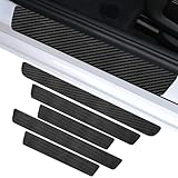 YSSQOVO 5 Stück Auto Einstiegsleisten Schutz Folie für BMW Z4 | Typ G29 | Bj. ab 2018, einstiegsleisten Schutz Carbon-Faser-StoßStangen Anti-Scratch