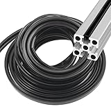 alwaiiz 10m Aluprofil Nut Abdeckung, 8mm Serie Slot Aluprofil Zubehör Staubschutz Weiche Abdeckungs Dichtungsstreifen, Weich-PVC-Schutzdichtstreifen für Aluminiumprofil und 3D-Drucker