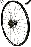 Redondo 26 Zoll Hinterrad Laufrad Felge QR Schwarz Disc + 7 Fach Kranz