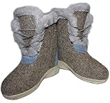Original Russische Filzstiefel Walenki Courchevel (Grau, Numeric_38)