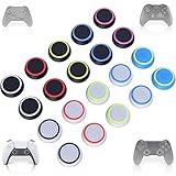 MatoSan® 20 Thumbstick Kappen Grip Set Aim Assist Caps für Xbox One Series X S Nintendo Switch Pro Playstation 5 Controller Zubehör PS4 PS5 Controller Zubehör Sticks Joystick Schutz Stick Aufsätze