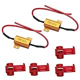 HUIQIAODS 25W 6Ohm Lastwiderstand Canbus Fix LED-Glühbirne Signal Licht anmachen Blinker (25W 6Ohm Lastwiderstand)