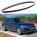 FANTE 2 x Dachträger passend für Mercedes Benz GLC Coupe C253 2016–2022 Cargo Querstangen Gepäckträger Aluminium schwarz