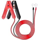Greluma 2 STK 30 A Krokodilklemmen Krokodilklemmen 12 V 24 V Überbrückungskabel für Autobatterie Ladegerät-1 m