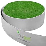 innogard Rasenkantenband ZM Höhe 20cm, Länge wählbar, Rasenkante mit Schutzkante und Verwindungssteife Kante, Profilkante für Beetumrandung, Mähkante und Randsteine [20 cm 10m]