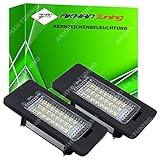 KB11 - Fehlerfrei Kennzeichenbeleuchtung, Nummerschildbeleuchtung Xenon Weiß Plug&Play CanBus Kompatibel mit Cad-dy 4 (SA), Golf 5 Variant, Golf 6 Variant, Golf 7 Variant, Golf Plus