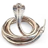 CHONGQILAO Schlange Choker Halskette, Halloween Halskette Schlange, Bendable Snake Necklace, Halloween Schmuck Armband, Biegbare Schlangenkette, Schlangen Halskette Schmuck für Damen Herren