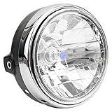 AHL Motorrad scheinwerfer, Universal Scheinwerfer Hauptscheinwerfer Schwarz Metall Kit Kompatibel mit SUZUKI GSX1400 / SV650 / SV1000 GSF650 / GSF 1200 / GSF 1250