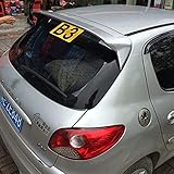 Premium Abs Material Auto Heckspoiler Spoiler FüR Peugeot 206 207, 3m Kleber Und Einfache Installation