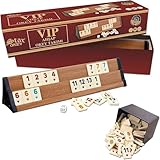 Star Premium VIP Okey Holz Wooden Rummy Set mit Melamin Steine AHSAP Okey TAKIMI