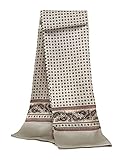 UK_Stone 100% Seide Paisley Blumen Halstuch Herren Schal (Paisley # 8 Beige)