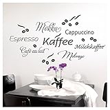 Wandtattoo Kaffe Cappuccino Espresso Milchkaffee 1075W