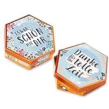 younikat Aufkleber-Set passend für Küsschen Pralinen - tolle Kollegen - hellblau Blumen - vorgedruckt - selbstklebende Rückseite - dv1290