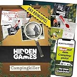 Hidden Games Tatort - Campingkiller - Deutsch - Realistisches Krimispiel, spannendes Detektivspiel, Escape Room Spiel
