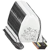 Partituki Mitgebsel Kindergeburtstag 10 Taschen Zu Malen, 10 Sets mit 5 Farbigen Wachsen. Für Kindergeburtstag Gastgeschenke und Kleine Geschenke für Kinder