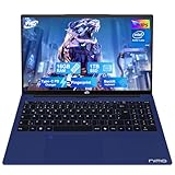 NIMO Laptop 15,6 Zoll Full HD: 16GB RAM, 1TB SSD, Intel N100, WLAN-Konnektivität, USB-C 65W, Fingerabdruck, Beleuchtete Tastatur, Leichter Computer für Arbeit & Studium, Blau