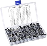 ARCELI 300 stücke 15Wert Elektrolytkondensator Bereich 0,1uF bis 470uF Kondensator Sortiment Kit