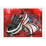 Nike Air Max Classic BW Varsity Red Kunstdruck 02 (50x70cm) *ungerahmt