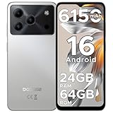 DOOGEE Note 56 Android 16 Smartphone Ohne Vertrag, 6150mAh Akku, 8,45mm Ultradünn + 6.56" HD + 90Hz Handy Günstig, Octa Core, 24 GB + 64 GB/ 2TB TF, 4G Dual SIM Simlockfreie Handys, Face ID/GPS/OTG
