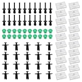 20 Sätze Seitenschweller Clips Kit Zierleisten Kompatibel mit BMW 3er E32/E36/ E46/ E90/ E91 51711932996/51118174185 / 5111014103/551008 / 8174185