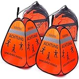 BLAUSTEIN Warnwürfel 2X - Mehr Sicherheit für Kinder Straßenwarnschild Spielende Kinder